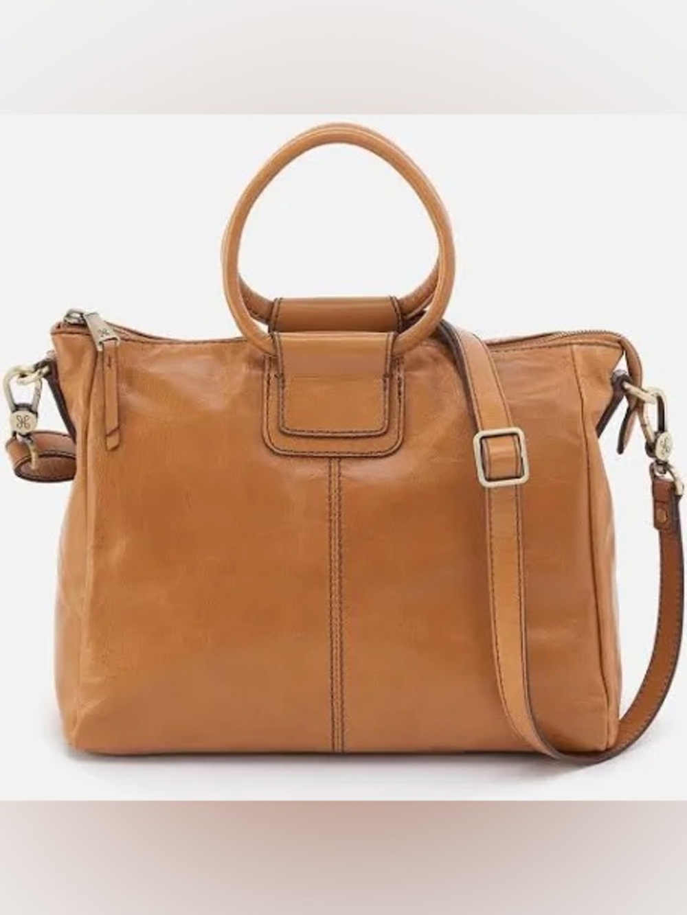 Women’s HOBO International Sheila Medium Tan Leather Satchel Tote